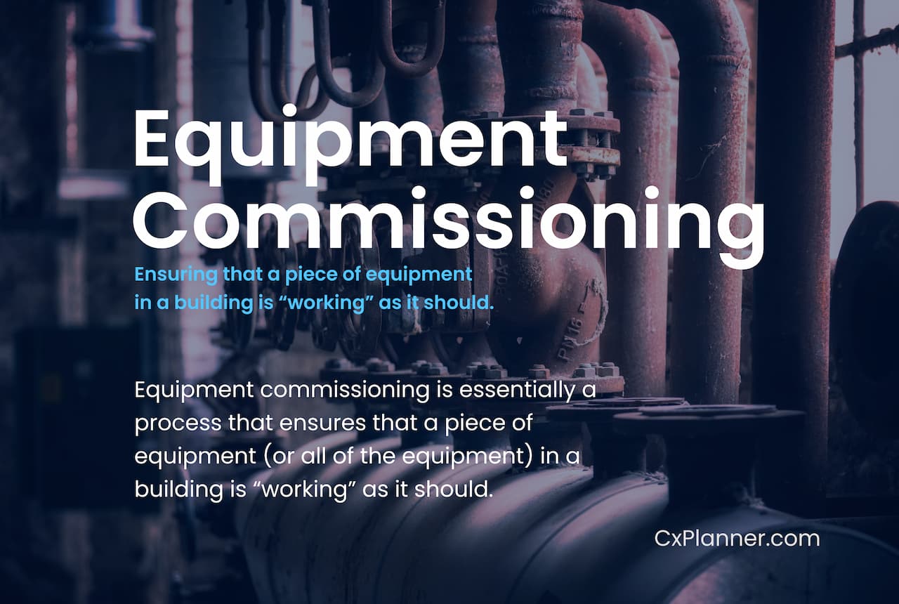 Equipment commissioning