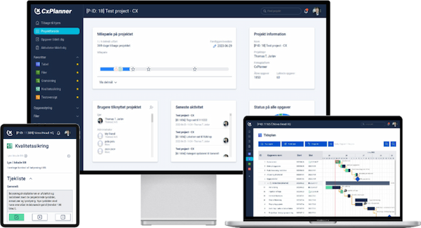 Moderne tidsplan i CxPlanner